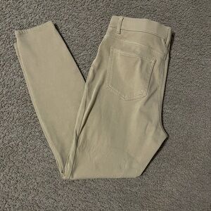 Beige Skinny dress pants